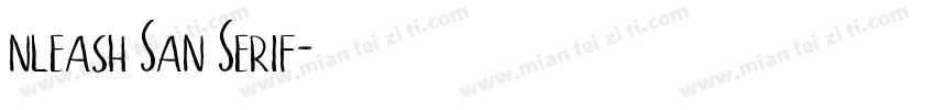 nleash San Serif字体转换